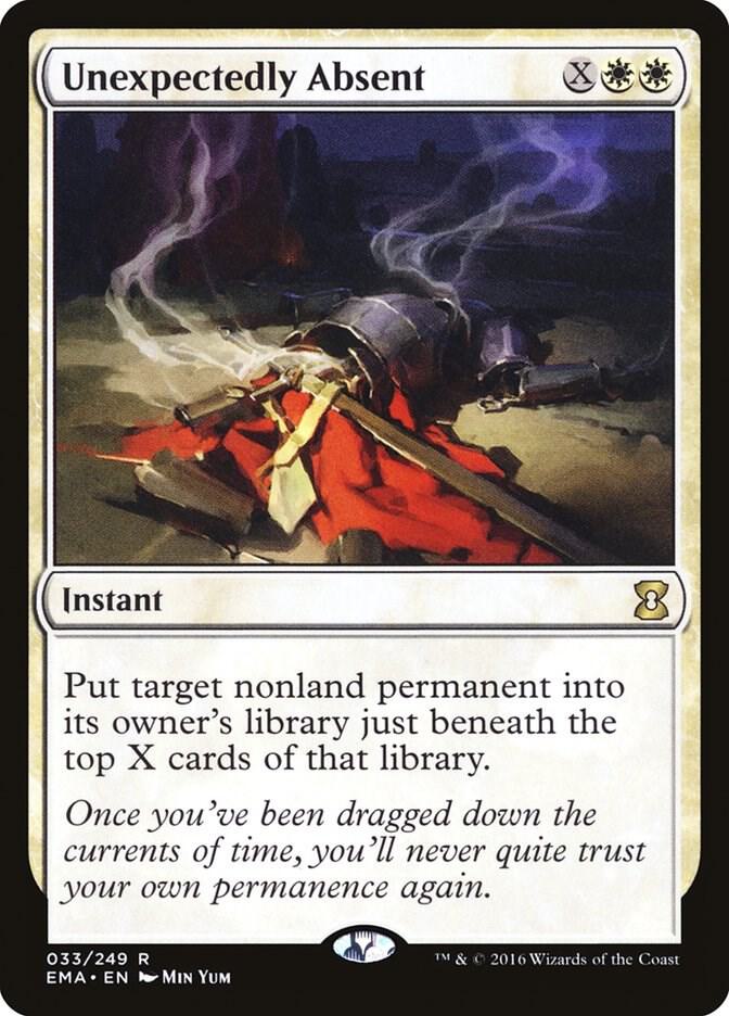 Unexpectedly Absent 33 card from Eternal Masters