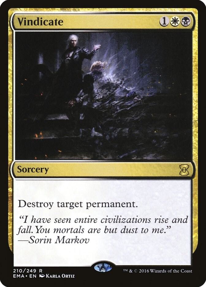 Vindicate 210 card from Eternal Masters