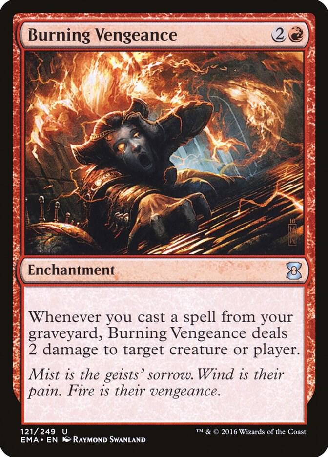 Burning Vengeance 121 card from Eternal Masters