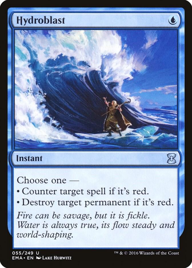 Hydroblast 55 card from Eternal Masters