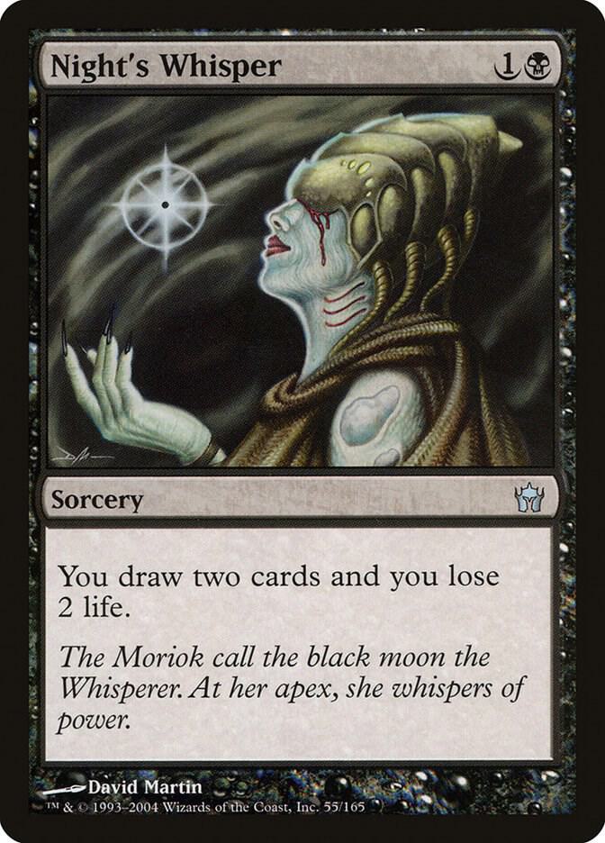 Night's Whisper 55 card from Fifth Dawn