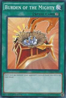 Burden of the Mighty YS16-EN029 card from Starter Deck: Yuya