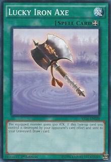 Lucky Iron Axe YS16-EN028 card from Starter Deck: Yuya