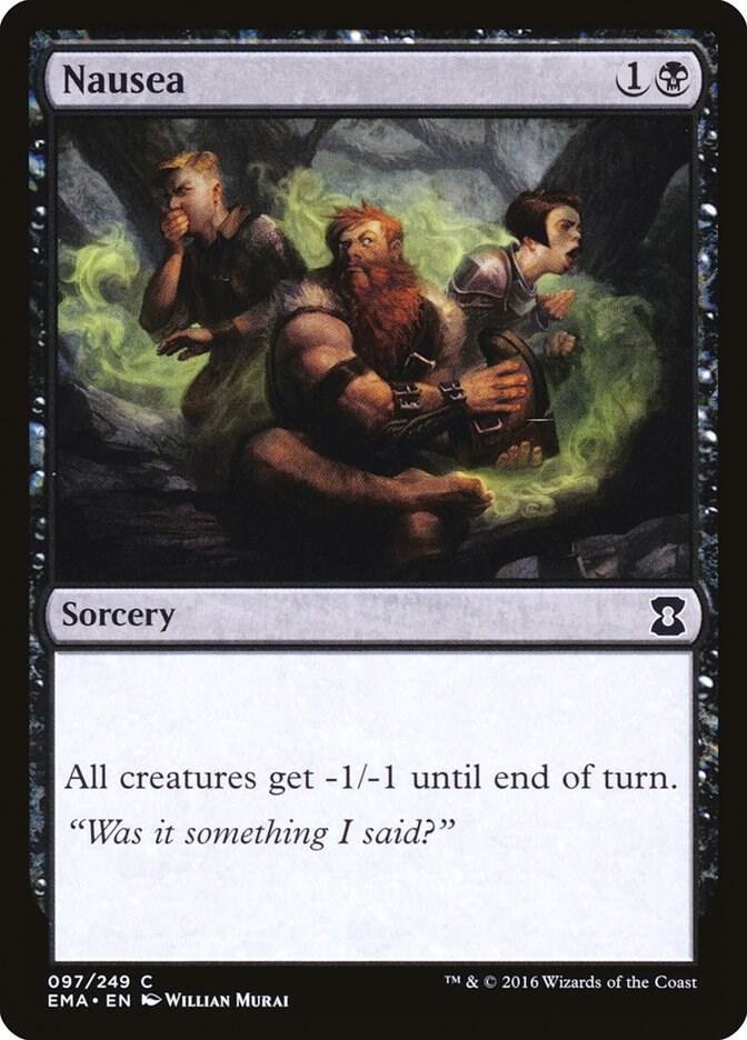 Nausea 97 card from Eternal Masters