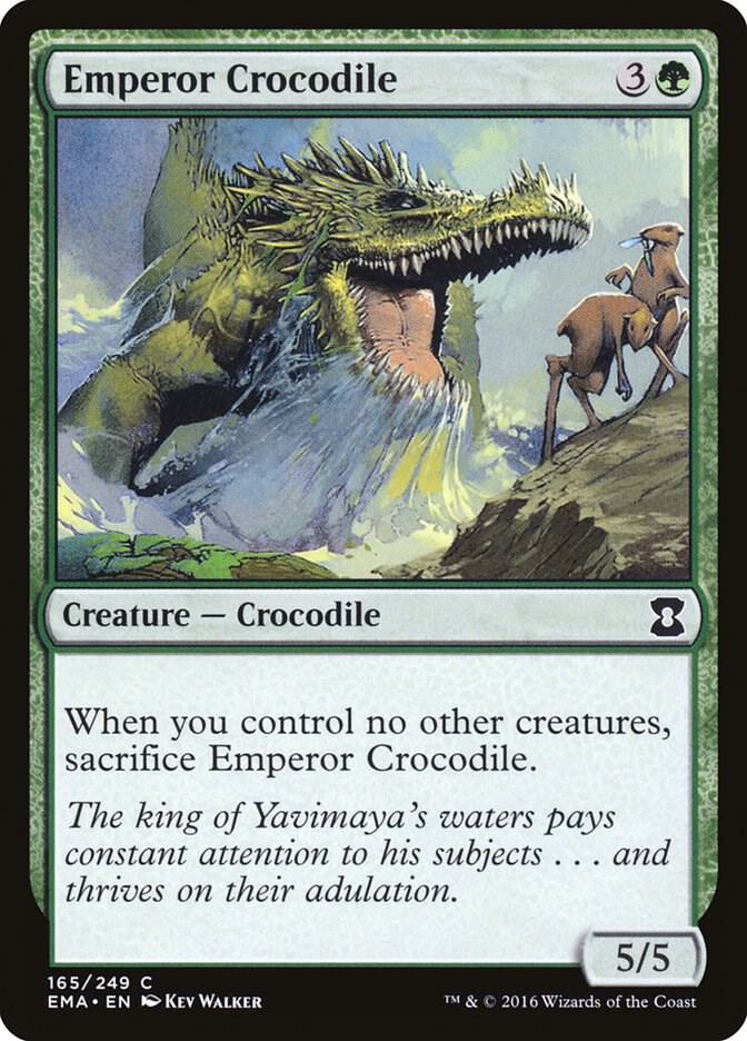 Emperor Crocodile 165 card from Eternal Masters