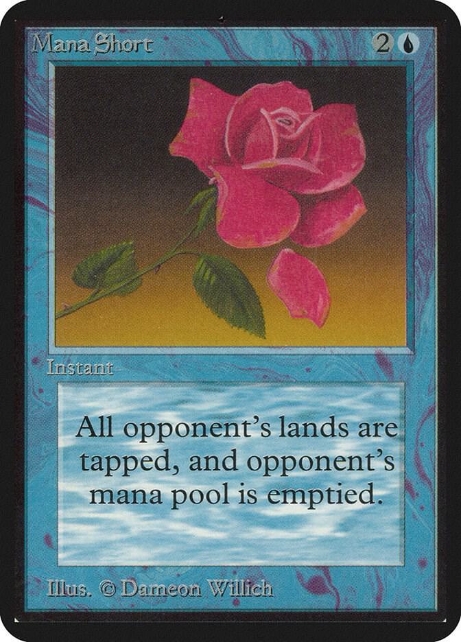 Mana Short card from Alpha Edition