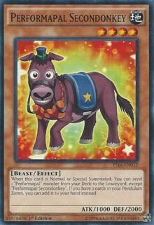 Performapal Secondonkey YS16-EN012 card from Starter Deck: Yuya