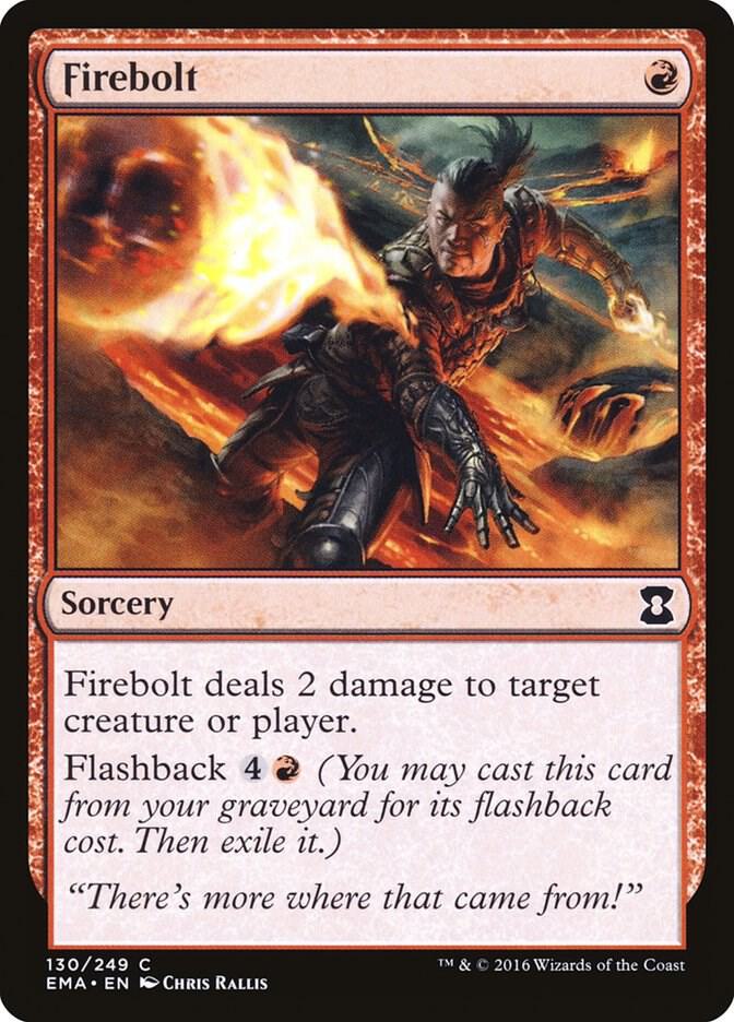 Firebolt 130 card from Eternal Masters