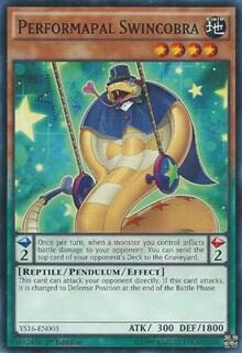 Performapal Swincobra YS16-EN003 card from Starter Deck: Yuya