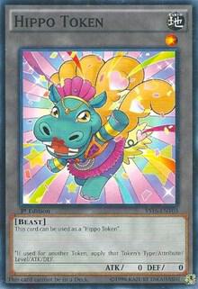 Token: Hippo (Blue) YS16-ENT03 card from Starter Deck: Yuya