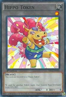 Token: Hippo (Yellow) YS16-ENT02 card from Starter Deck: Yuya