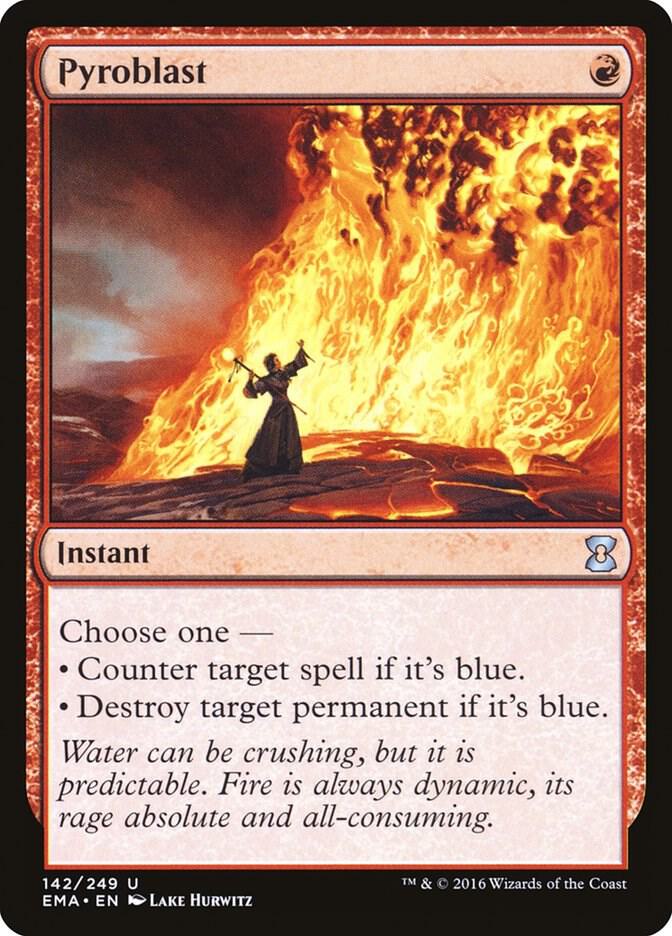 Pyroblast 142 card from Eternal Masters