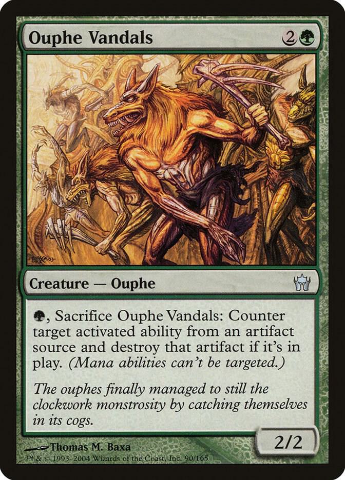 Ouphe Vandals 90 card from Fifth Dawn