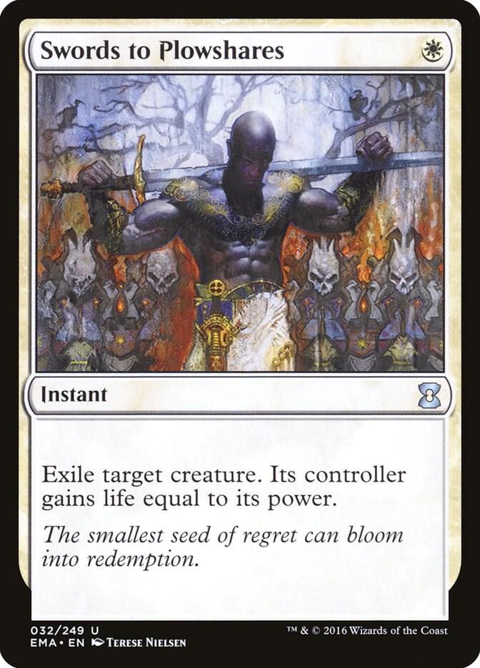Swords to Plowshares 32 card from Eternal Masters
