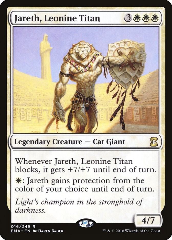 Jareth, Leonine Titan 16 card from Eternal Masters
