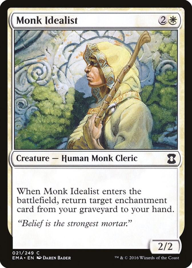 Monk Idealist 21 card from Eternal Masters