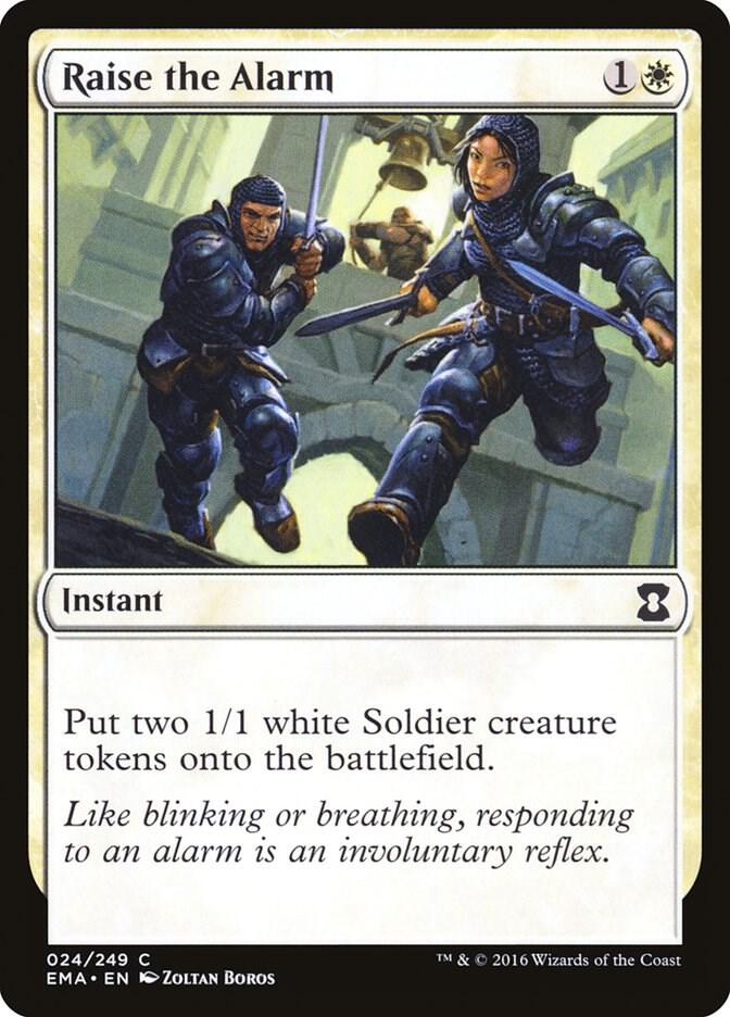 Raise the Alarm 24 card from Eternal Masters