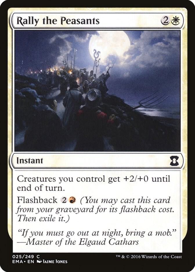 Rally the Peasants 25 card from Eternal Masters