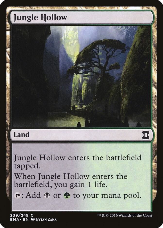Jungle Hollow 239 card from Eternal Masters