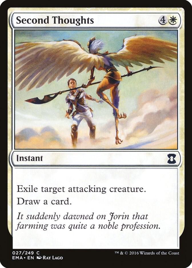 Second Thoughts 27 card from Eternal Masters
