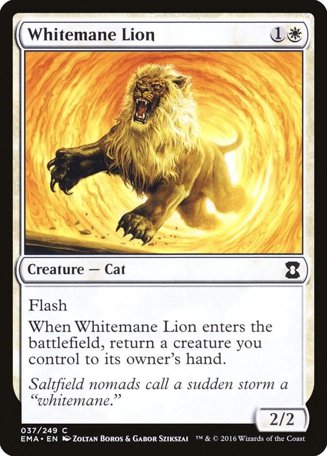 Whitemane Lion 37 card from Eternal Masters