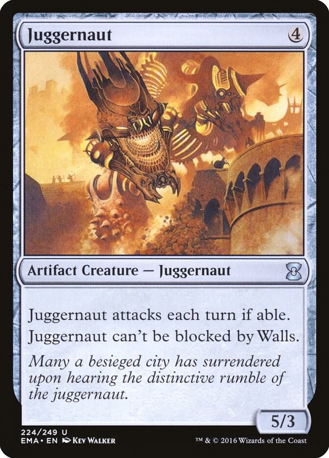 Juggernaut 224 card from Eternal Masters
