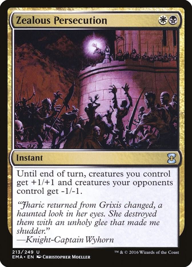 Zealous Persecution 213 card from Eternal Masters