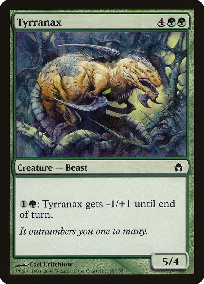 Tyrranax 98 card from Fifth Dawn