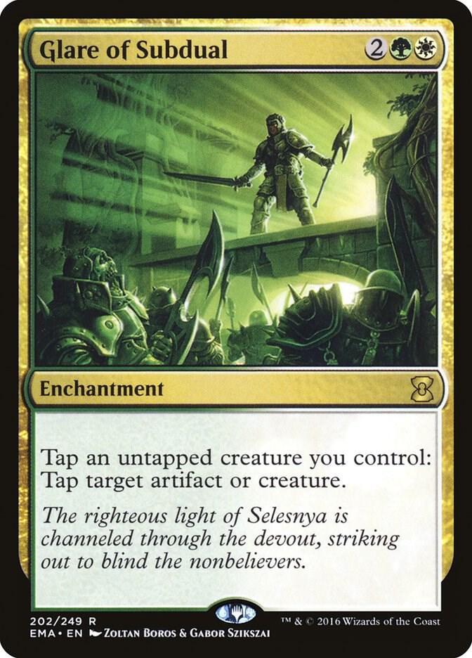 Glare of Subdual 202 card from Eternal Masters