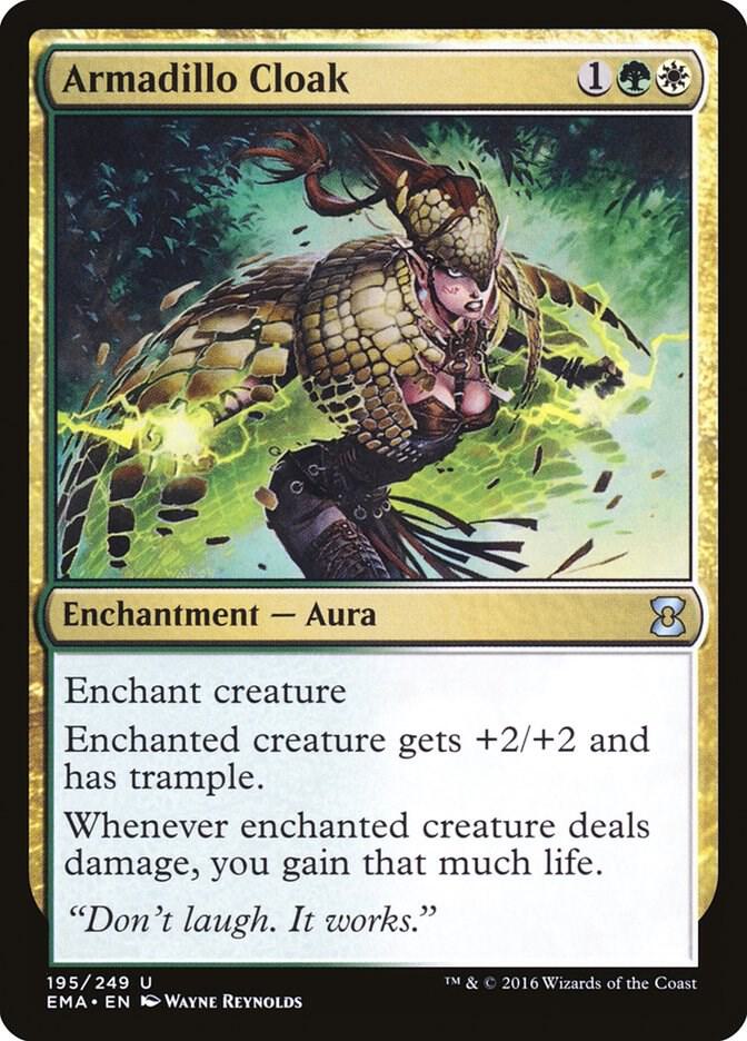 Armadillo Cloak 195 card from Eternal Masters