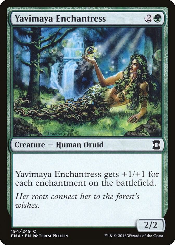 Yavimaya Enchantress 194 card from Eternal Masters