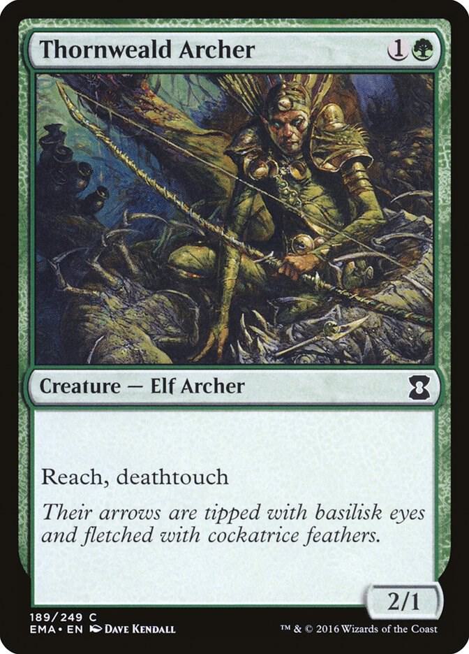 Thornweald Archer 189 card from Eternal Masters