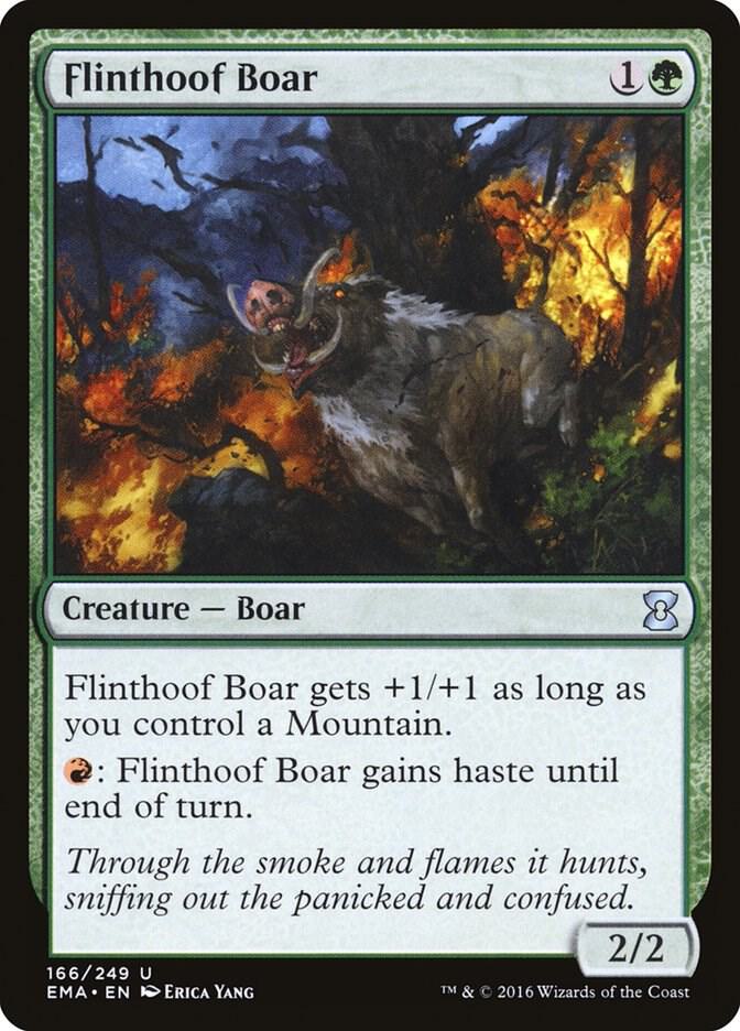 Flinthoof Boar 166 card from Eternal Masters