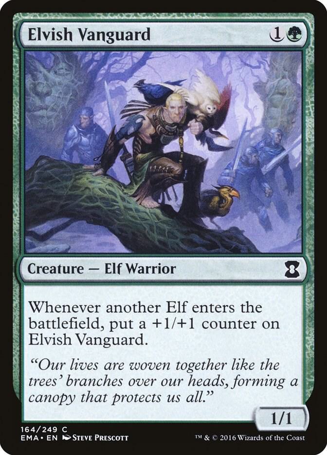 Elvish Vanguard 164 card from Eternal Masters