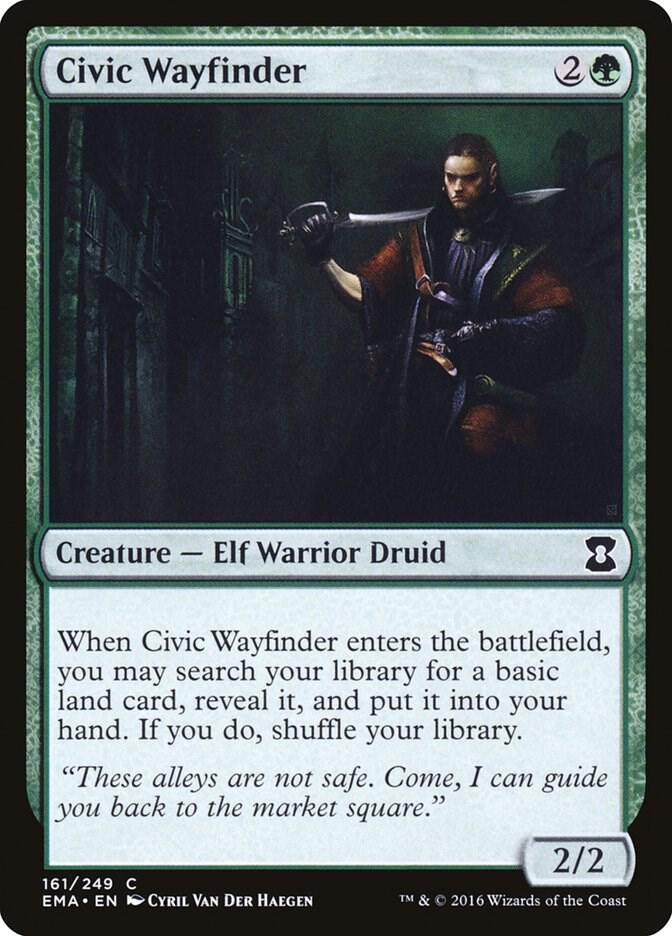 Civic Wayfinder 161 card from Eternal Masters