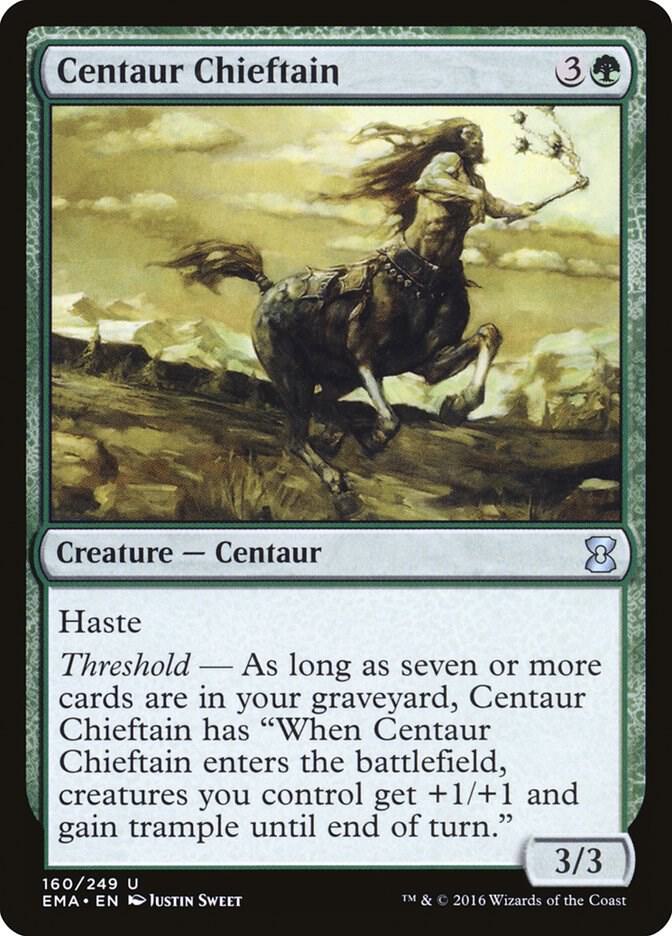 Centaur Chieftain 160 card from Eternal Masters