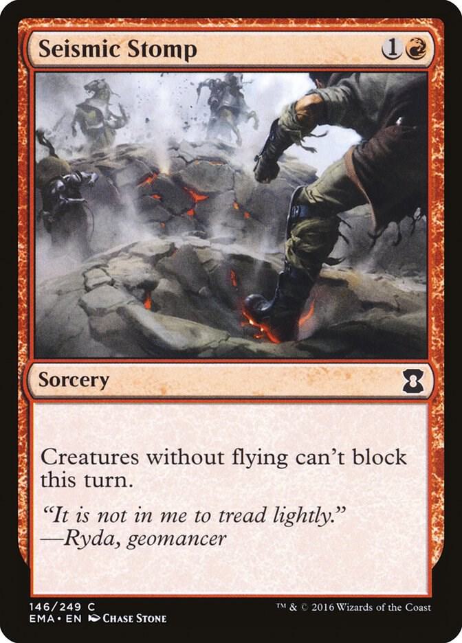 Seismic Stomp 146 card from Eternal Masters