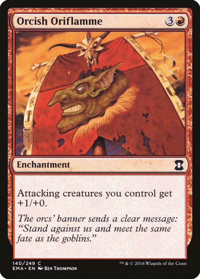 Orcish Oriflamme 140 card from Eternal Masters