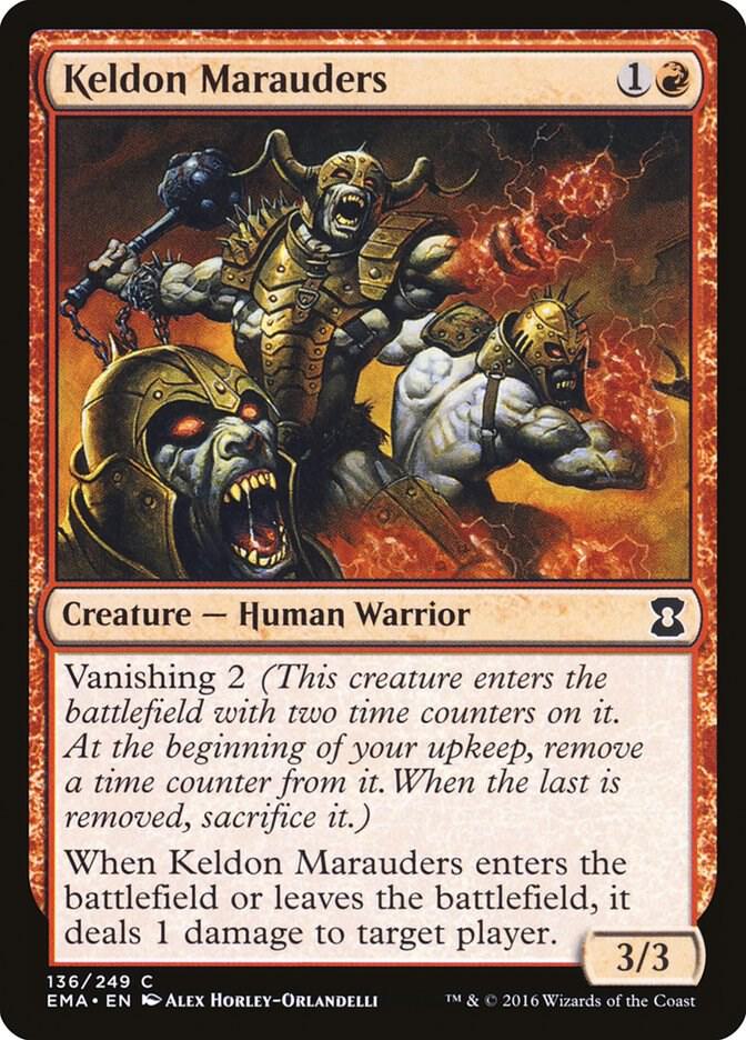 Keldon Marauders 136 card from Eternal Masters