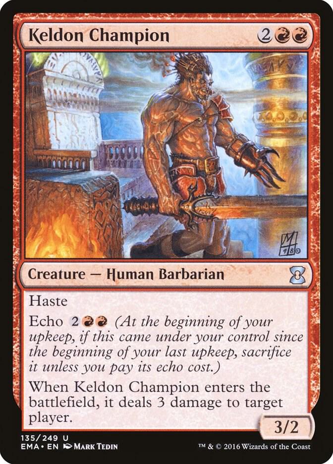 Keldon Champion 135 card from Eternal Masters