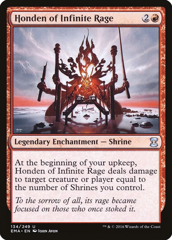 Honden of Infinite Rage 134 card from Eternal Masters