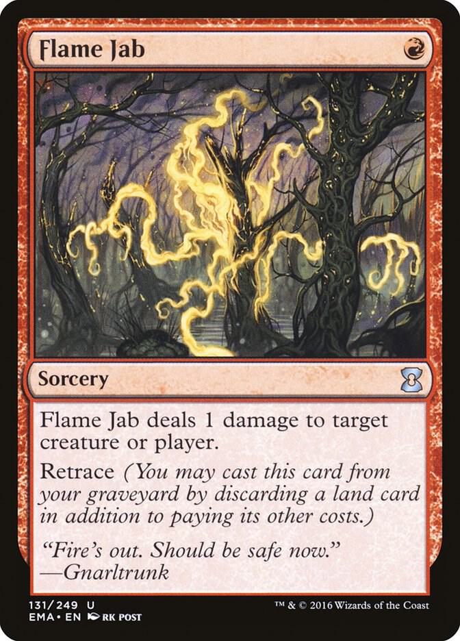Flame Jab 131 card from Eternal Masters
