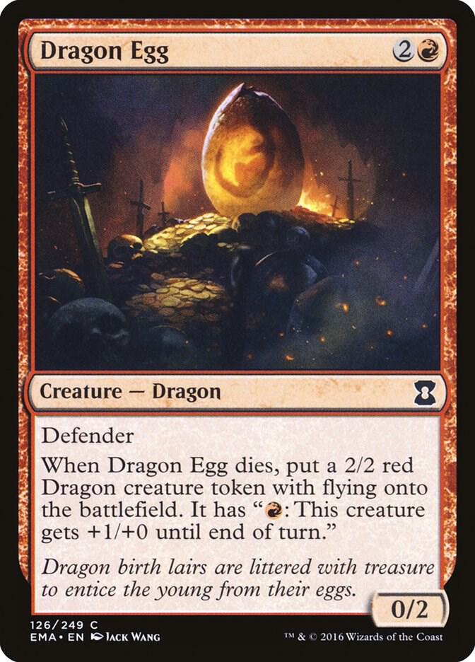Dragon Egg 126 card from Eternal Masters