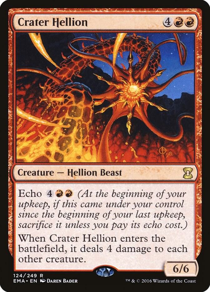 Crater Hellion 124 card from Eternal Masters
