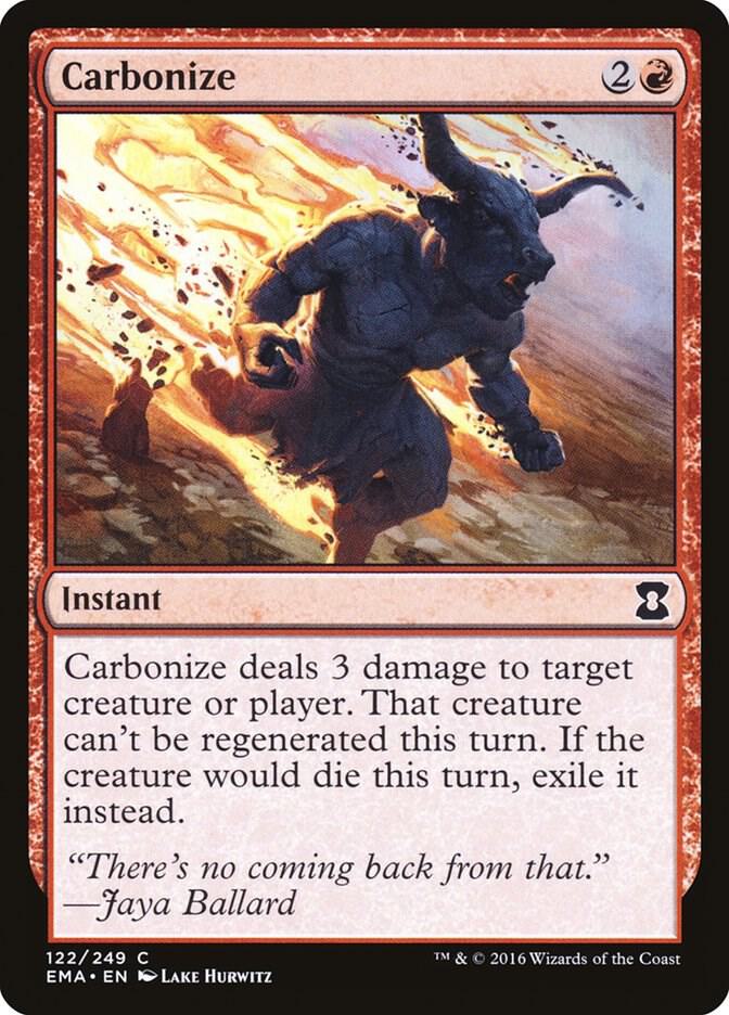 Carbonize 122 card from Eternal Masters