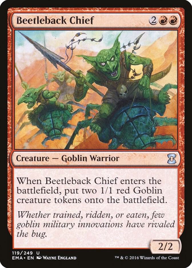 Beetleback Chief 119 card from Eternal Masters