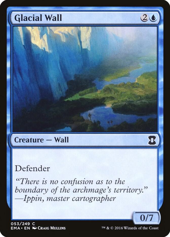 Glacial Wall 53 card from Eternal Masters
