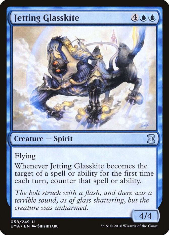Jetting Glasskite 58 card from Eternal Masters
