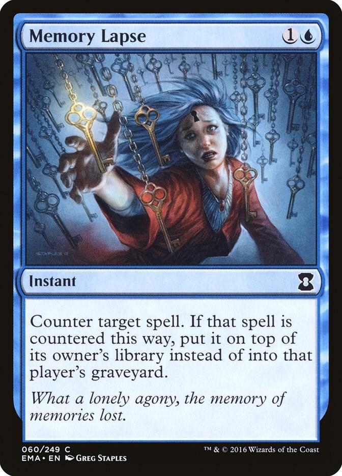 Memory Lapse 60 card from Eternal Masters