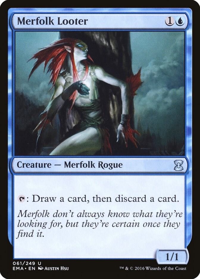 Merfolk Looter 61 card from Eternal Masters